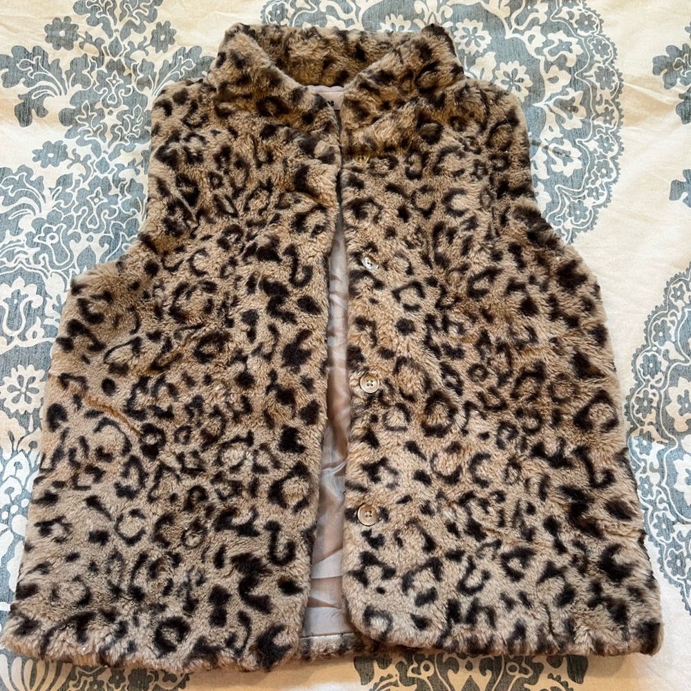Girls Cheetah Print Vest